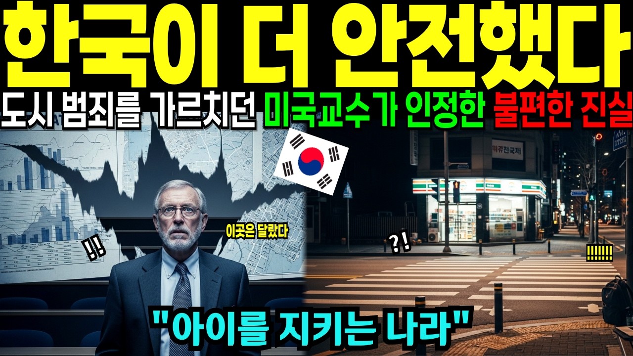 [해외감동사연] 한국이 더 안전했다, 27년간 도시 범죄를 가르친 미국 교수의 고백