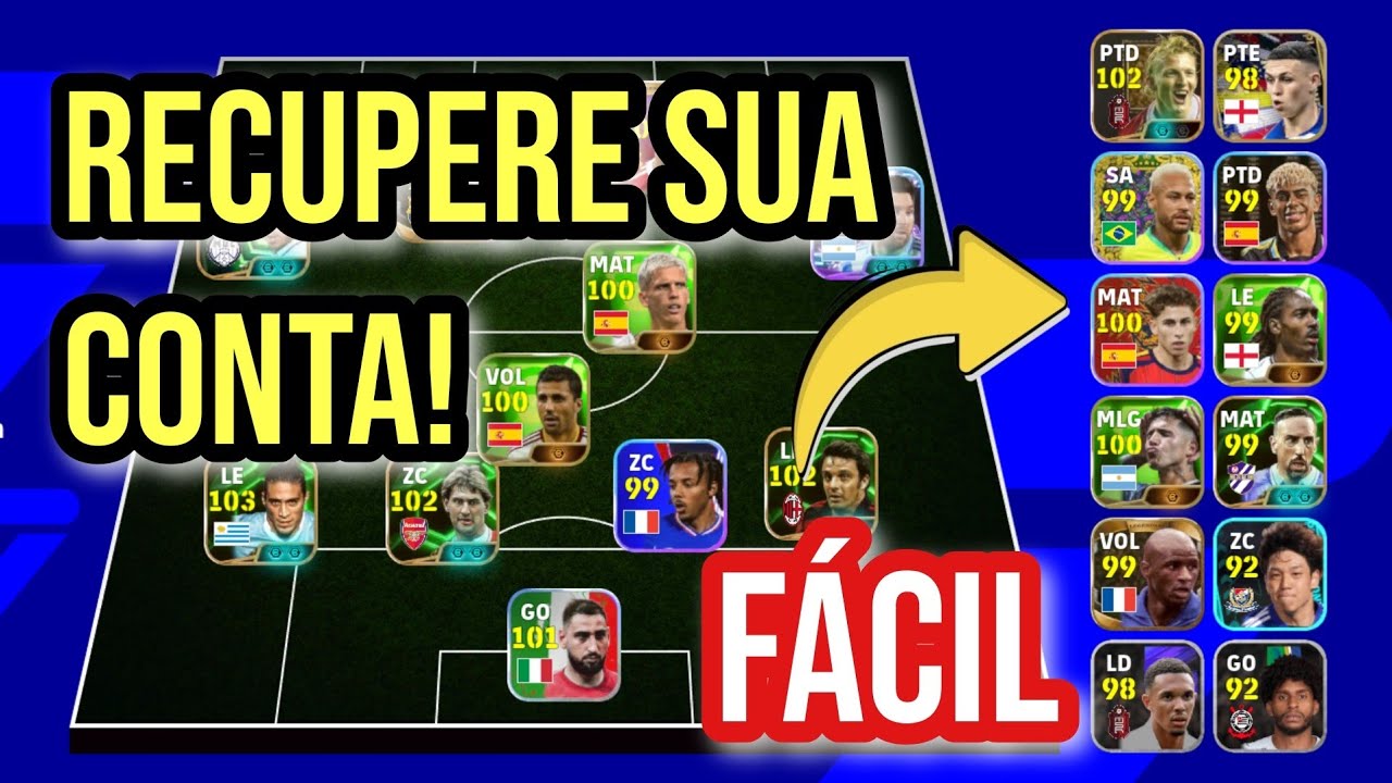 Como Recuperar Sua Conta no eFootball 2027 Mobile | Passo a Passo