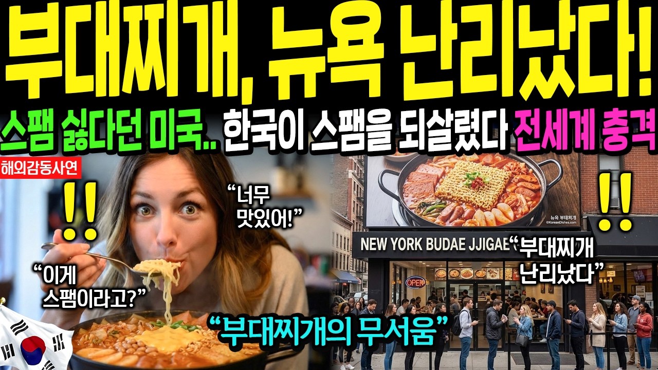 [해외감동사연] 한국 부대찌개 난리났다? 스팸 천대하던 미국, 지금은 줄 서서 먹는다...부대찌개의 역전극