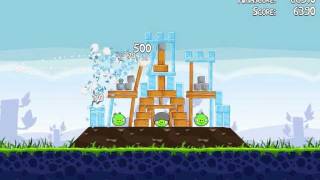 Awesome Angry Birds Gameplay! Angry Birds: The Low Score Challenge Levels 1-20 to 2-6 w/ Commentary screenshot 4