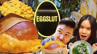 Eating Fantastic Creamy Eggs 🍳 | Eggslut | London Yum Yum Adventure