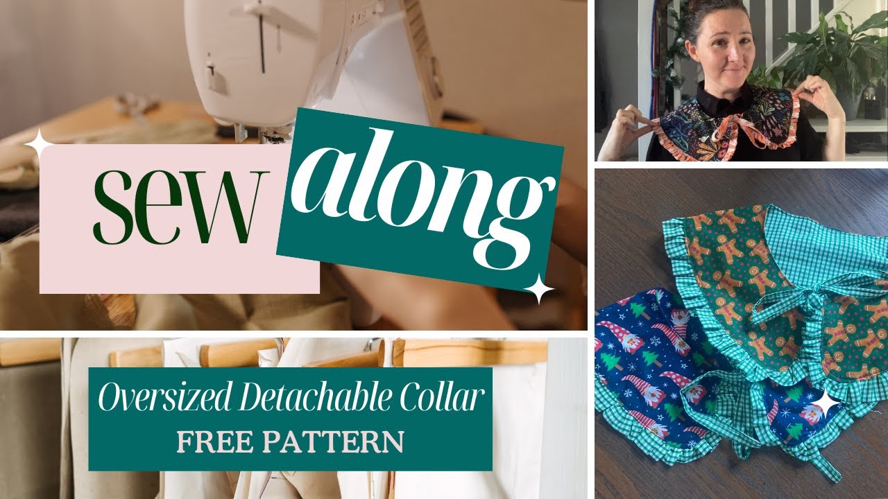 How to Sew A Detachable Collar FREE SEWING PATTERN YouTube