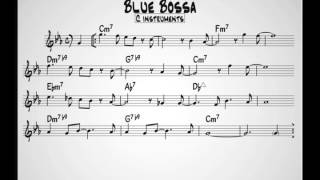 Blue Bossa C version - Play along chords