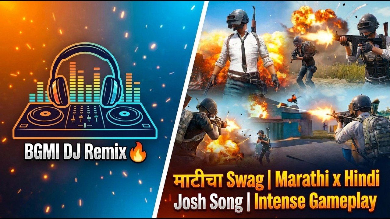 BGMI DJ Remix 🔥 | माटीचा Swag | Marathi x Hindi Josh Song | Intense Gameplay