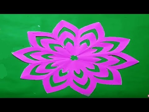 How to make simple & easy paper cutting flower designs? paper flower/DIY Instructions step by step.