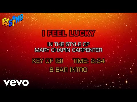Mary Chapin Carpenter - I Feel Lucky (Karaoke)