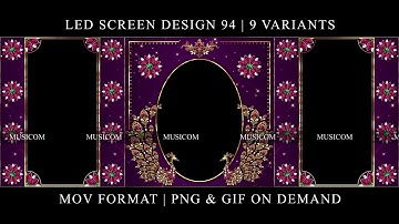 #257 Led  screen Design 94 | 9 Variants | PNG & Gif On Demand | By Musicom