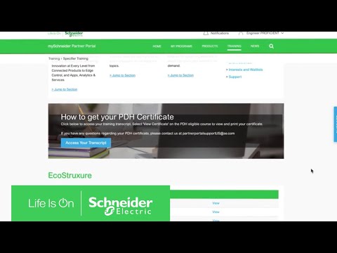 PROficient Premier Portal: Training Library | Schneider Electric