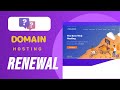 How to Renew Domain &amp; Hosting | Intelwebhost