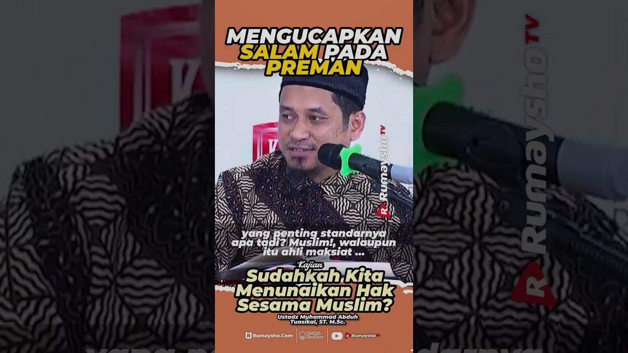 ⁣Mengucapkan Salam pada Preman - Rumaysho TV