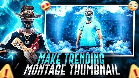 How to make thumbnail like @Unknowntentacion  || Free Fire Montage Thumbnail || @BROTHERSARM