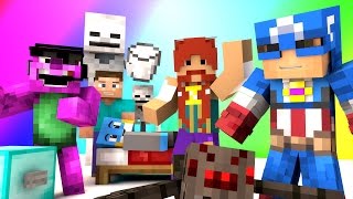 Minecraft Mini-Game : DO NOT LAUGH! (BOOTLEG AVENGERS AND DRINKING MILK!) w/ Facecam