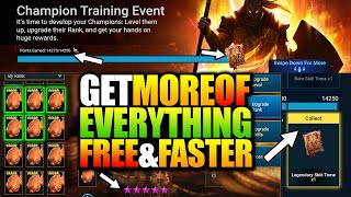 THE BEST & MOST EFFICIENT WAYS TO GET BOOKS & 6 STAR CHAMPIONS FAST IN RAID FREE TO PLAY DAY 31