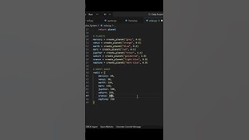 Create Your Own Solar System Using Python #python #compilepythondaily #shorts