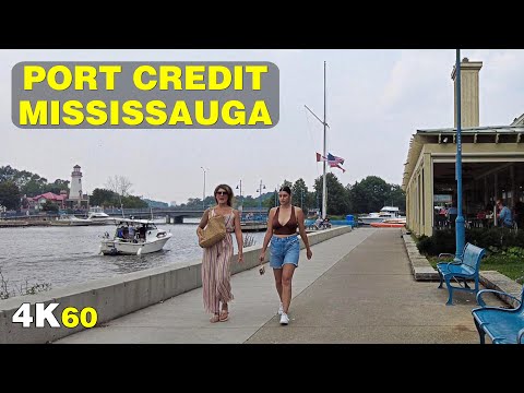 Port Credit in Mississauga - Suburban Toronto Walk (July 2021)