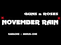 November rain  karaoke minus one guns n roses