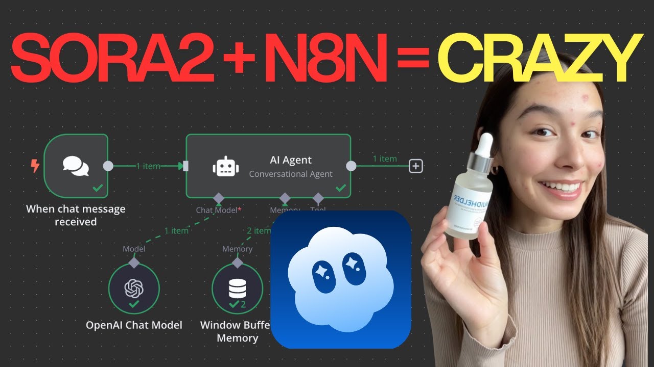 SORA 2 + N8N Tutorial | Make AI UGC Videos 6x Cheaper (No Watermark ...