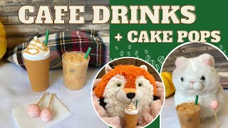 DIY Coffee Shop Drinks and Food for Stuffed Animals