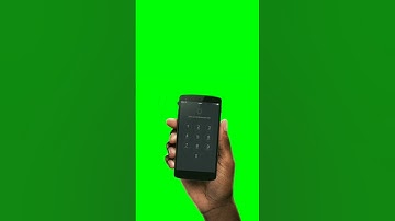 Mobile phone call animation green screen