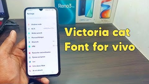 Victoria cat new font for any vivo