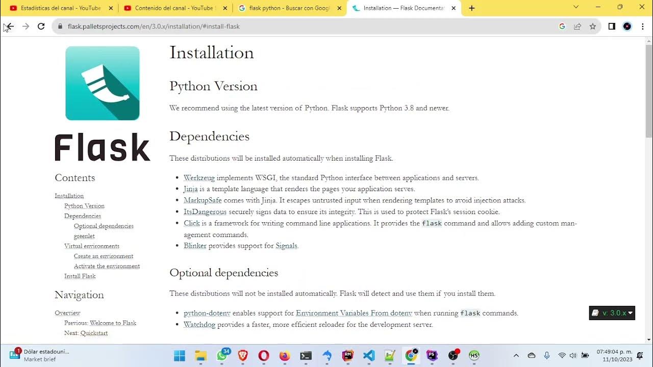 1 instalando Flask - YouTube