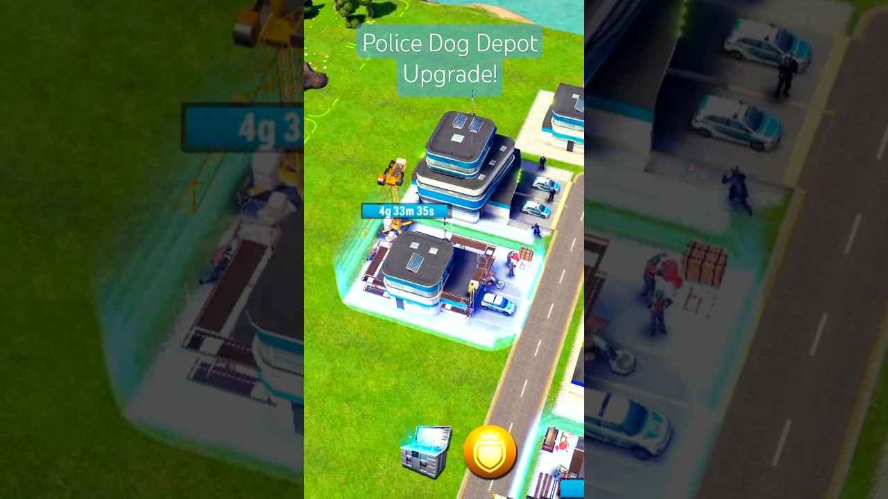 Emergency HQ: Police Dog Level 2 Depot Upgrade done in 15 seconds! 