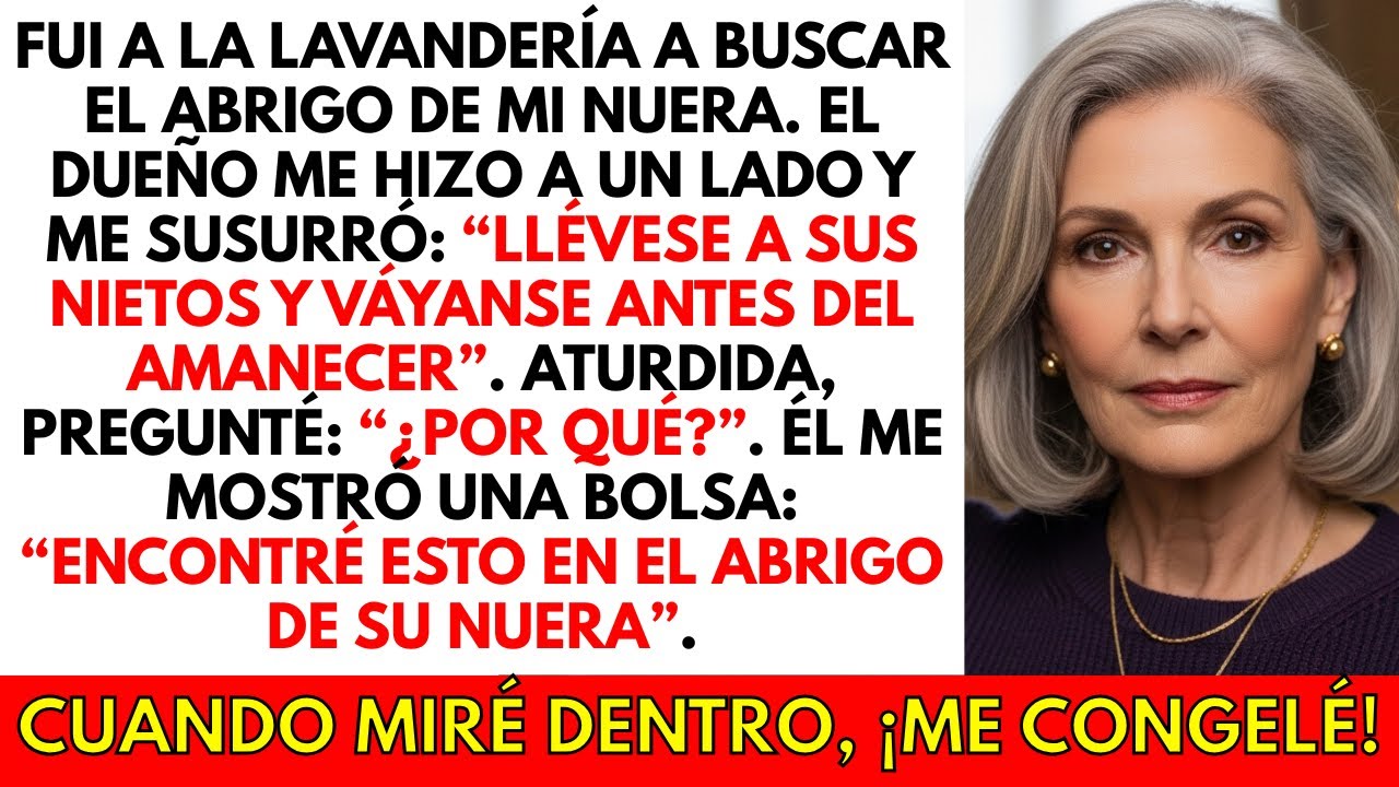 Tomé el abrigo de mi nuera en la tintorería. El dueño me dijo: 