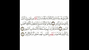 سورة الملك 3 القسم الثالث تكرار كيفي من .. قالوا بلى قد جاءنا نذير .. إلى .. لهم مغفرة وأجر كبير