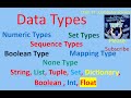 Data Types in Python Chapter 5 part 1