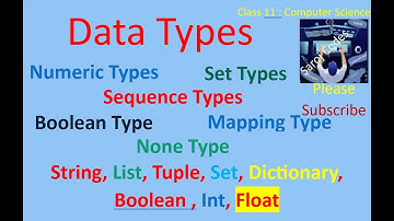 Data Types in Python Chapter 5 part 1