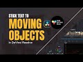 How  to STICK TEXT to a Moving object Easily in DaVinci Resolve 18 | Tracking Tutorial