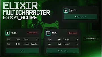 [QBCORE/ESX] ELIXIR - Multicharacter