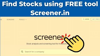 How to Find Stock Using Screener || Free Tool for Stock Analysis || सर्वश्रेष्ठ स्टॉक कैसे खोजें
