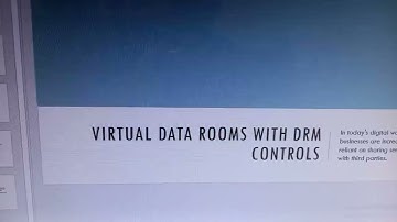 Virtual Data Rooms with DRM Controls