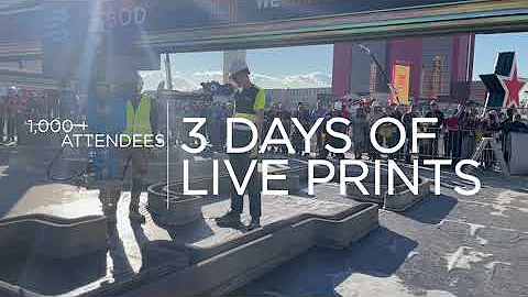 COBOD 3D prints LIVE at the World of Concrete 2022, Las Vegas