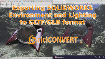 Exporting SOLIDWORKS Environment and Lighting | ciciCONVERT