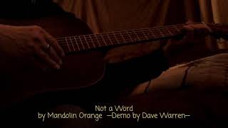Not a Word Guitar Demo