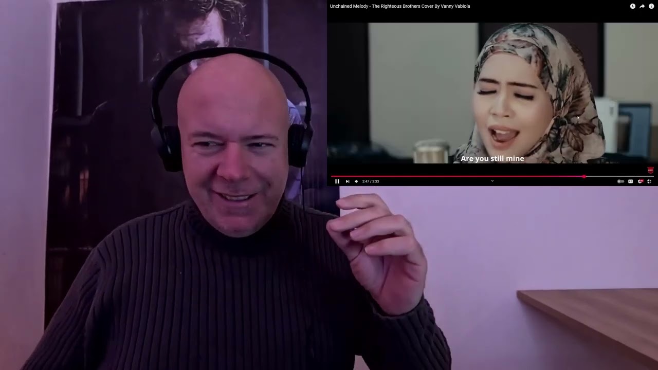 Singer reacts Vanny Vabiola  Unchained Melody Cover