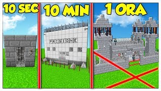 PRIGIONE DA 10 SECONDI CONTRO 10 MINUTI VS 1 ORA!  Minecraft ITA