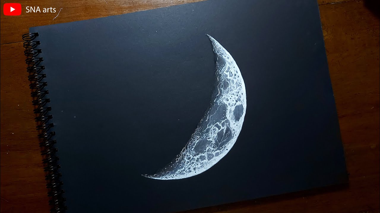 drawing half moon