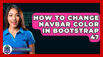 How To Change Navbar Color In Bootstrap 4? - Next LVL Programming