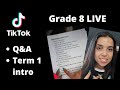 Grade 8 Maths LIVE Term 1 INTRO and Q&amp;A