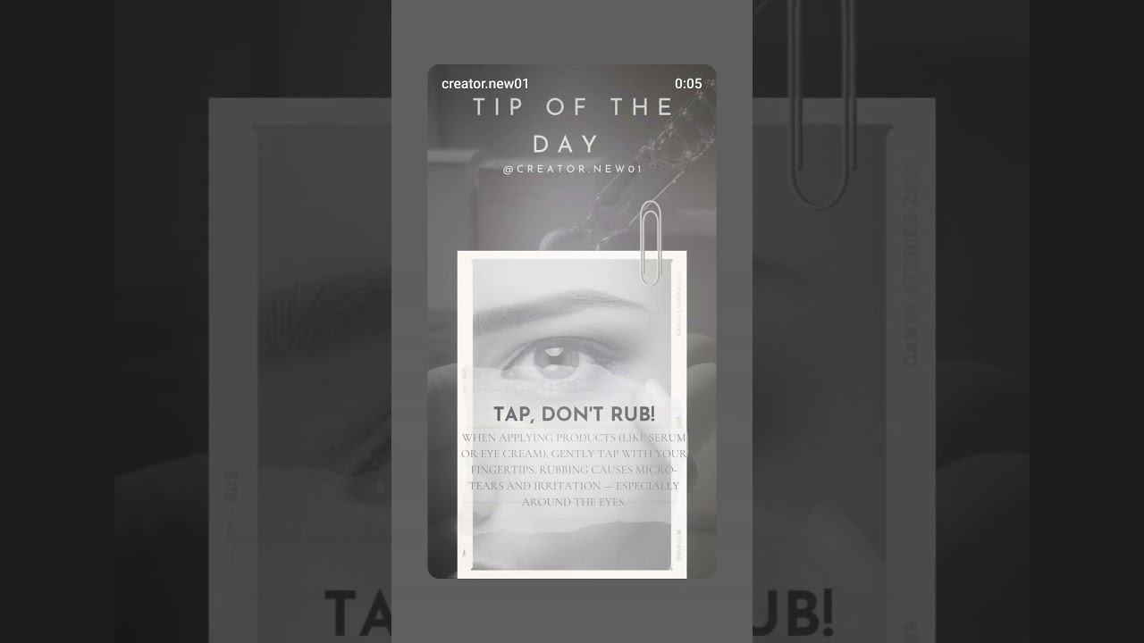 Tap, Don't Rub!When applying .