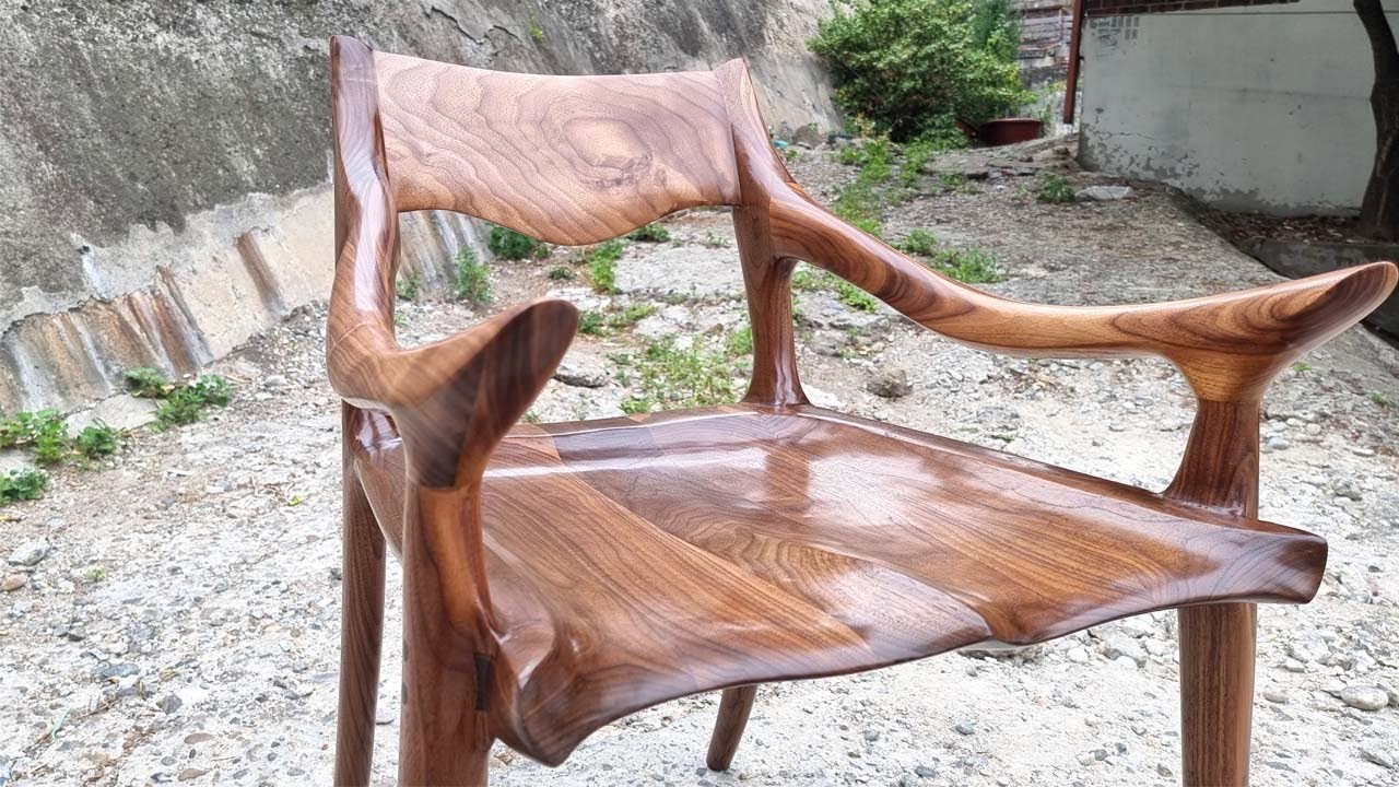 Make a Sculptured Low Back Chair-Part3/ Sam Maloof Low-back Chair