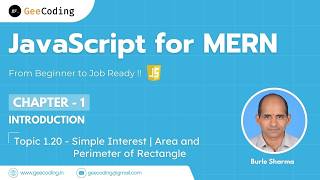 1.20 – Simple Interest & Rectangle Program | Full Execution | New Series