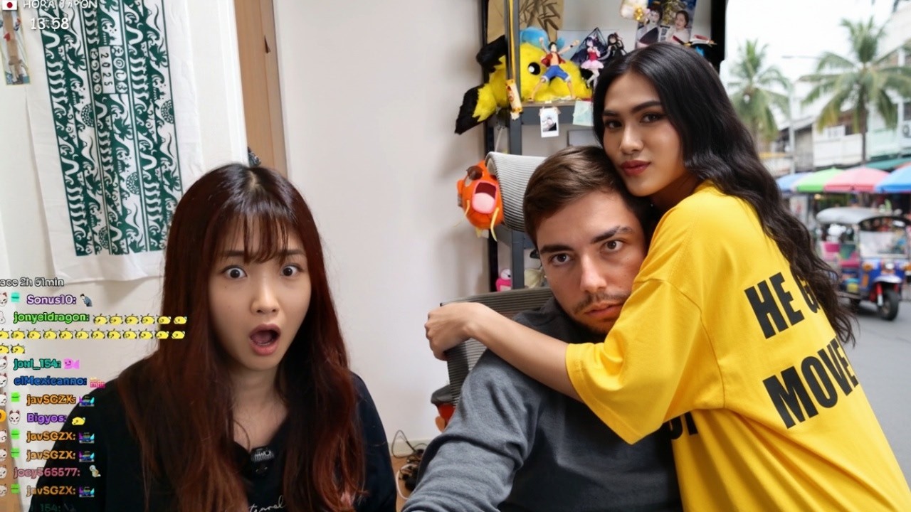 Mi novia japonesa reacciona a cuando conquisté a una ladyboy en Tailandia 😳💔