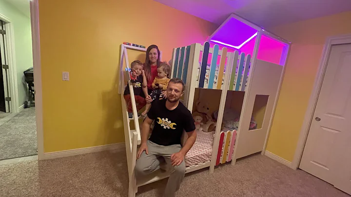 Build a Bunk Bed 🛏 TimeLapse Start to finish. DIY