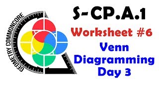 S-CP.A.1 Worksheet #6 - More Venn Diagrams