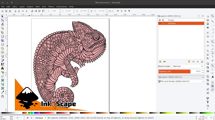 Inkscape: Creating an outline