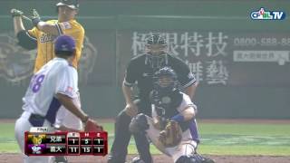 10/27 總冠軍賽G5 兄弟 vs 義大   九局上，倪福德製造再見雙殺，比賽結束